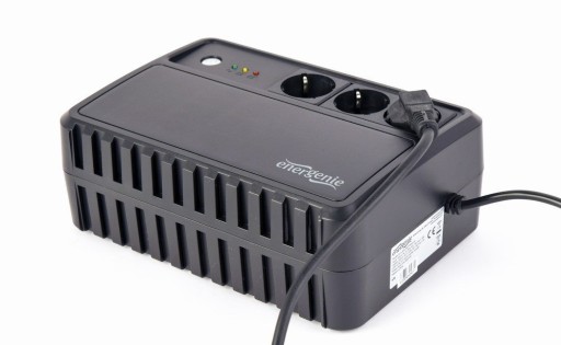 Джерело безперебійного живлення energenie ups desktop ups 600va led 3x schuko 230v out