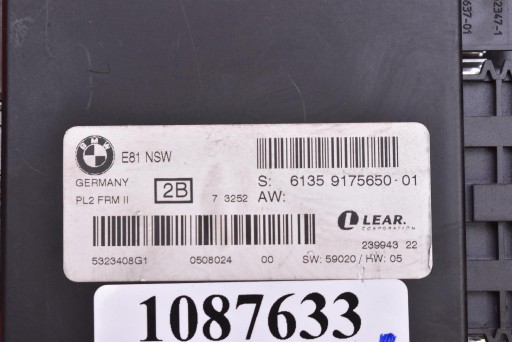 Centralina modulo luci 9175650 BMW E81 E87 LIFT 07-12