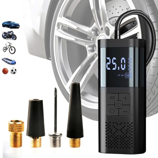 АВТОМОБИЛЬНЫЙ КОМПРЕССОР ЭЛЕКТРИЧЕСКИЙ НАСОС ДЛЯ ВЕЛОСИПЕДА МАТРАСНЫЕ ШАРИКИ LED LCD