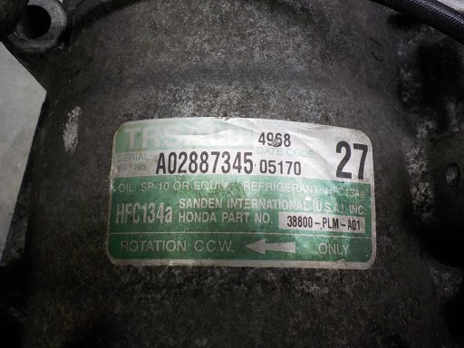 HONDA ACCORD VI Klimakompressor klimaanlage TRSA09 4968