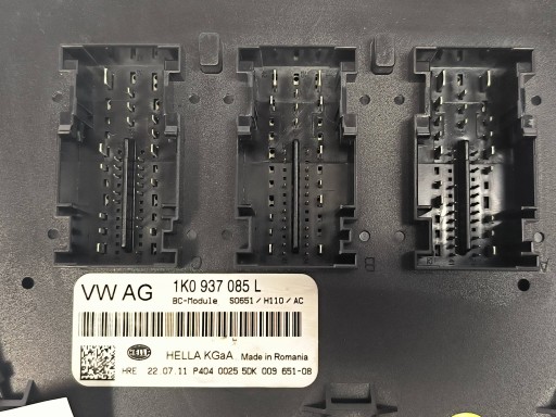 Unité commande confort BCM 1K0937085L SKODA OCTAVIA II LIFT