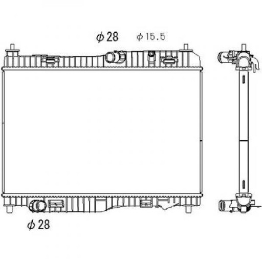 DCM3945 - Радіатор ford b-max 1.0 ecoboost