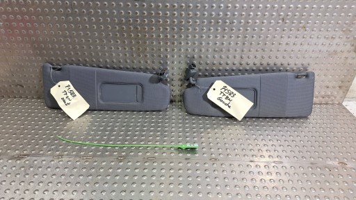 cover visor PRZECIWSLONECZNY left right KPL AUDI TT 8N EU grey