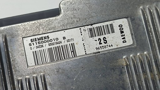 computer motore ECU 96558744 DAEWOO MATIZ SUPA