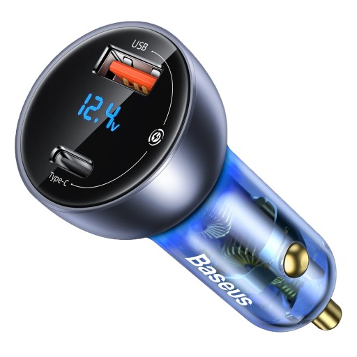 Baseus USB C автомобильное зарядное устройство прикуриватель 65W