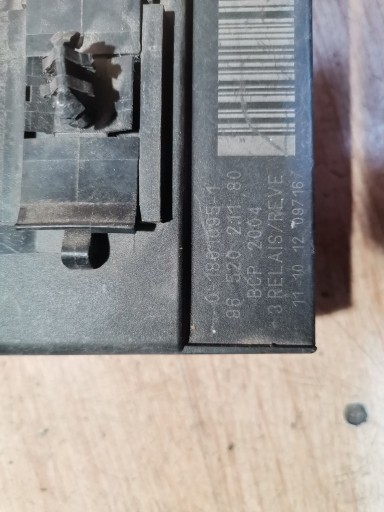 Relay ventylátora PEUGEOT CITROEN 9652021180