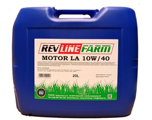 Масло моторное REVFARM (20л) 10W40, API CJ-4, CK-4, ACEA E9, CUMMINS 2