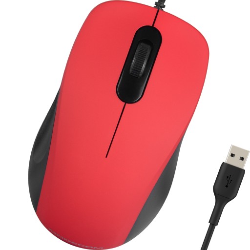 BEZKLIKOVÁ DRÔTOVÁ MYŠ USB TYPU SILENT TICHÝ DLHÝ USB KÁBEL 1,8 M.