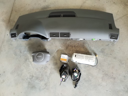 8E1858041 8E1880204B - AUDI A4 B6 04R консоль кокпіт повітряний мішок ремені гойдалки