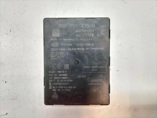modulo KEYLESS KESSY 3Q0959435N Skoda Superb III (2015-)