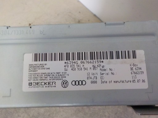 AUDI A6 C6 TUNER module RADIA FABRYCZNY 4F0035541H