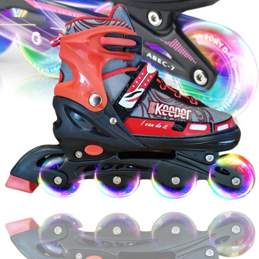 РОЛИКИ РЕГУЛЬОВАНІ РОЛИКІ Гумові LED + 39-42