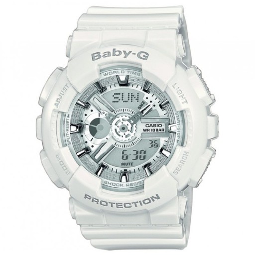 Damski zegarek Casio Baby-G BA-110-7A3ER Biały