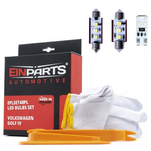 EPLSET48PL - НАБІР З 10 СВІТЛОДІОДНИХ ЛАМП ДЛЯ САЛОНУ VW GOLF IV 4