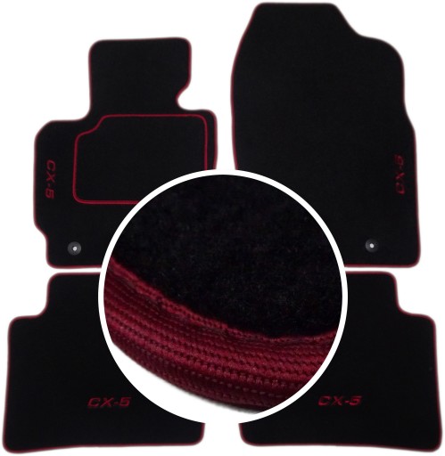 MAZDA CX-5 2012-2017р. килимки CLASSIC + вишивка CH4