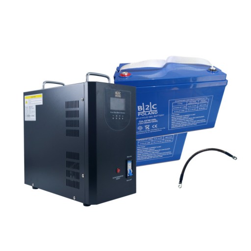 2000Va 100Ah - Комплект аварийного электропитания, блок питания 2000 ва с 2 синусовыми аккумуляторами емкостью 100 ач