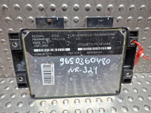 Bedienteil DES MOTORS R04080036B 9650360480 9650359580 Citroen Peugeot 1.9 D