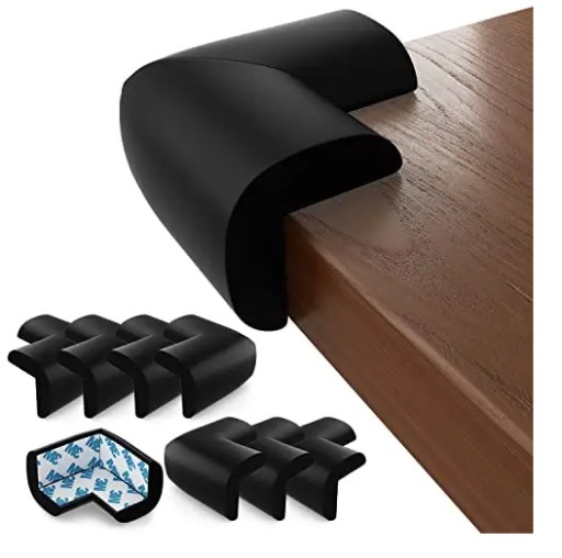 8X ЗАХИСТ КУТИ КУТИ КРАЇ ЧОРНИЙ СТІЛ