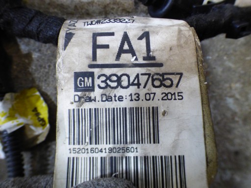 Motorkabelbaum 39047657 FA1 stBDB OPEL ASTRA K V 1.6CDTI