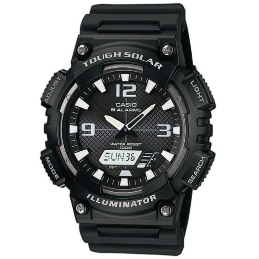 Pánske športové hodinky Casio AQ-S810W Solar, Svetový čas +GRAWER, zadarmo