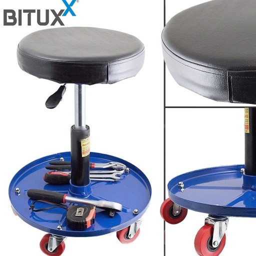 Верстак поворотный синий bituxx ролики