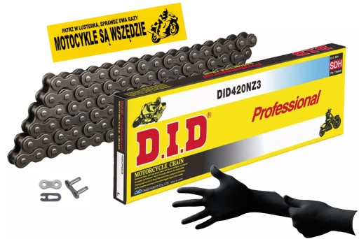 938 - ПРИВОДНИЙ ЛАНЦЮГ DID 420 NZ3 136 ЛАНОК ЗАСТІБКА