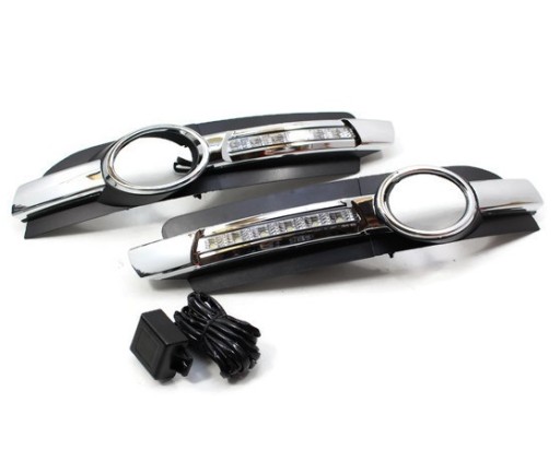 1 - Audi A6 C6 LED DRL решетка галогенная крышка LED