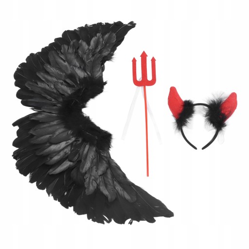 КОМПЛЕКТ КОМПЛЕКТІВ КРИЛА ЧОРНОГО АНГЕЛА 60X35 СМ