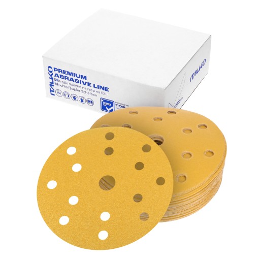 Papier Ścierny Na Rzep 150mm 15H Krążek P240-50szt