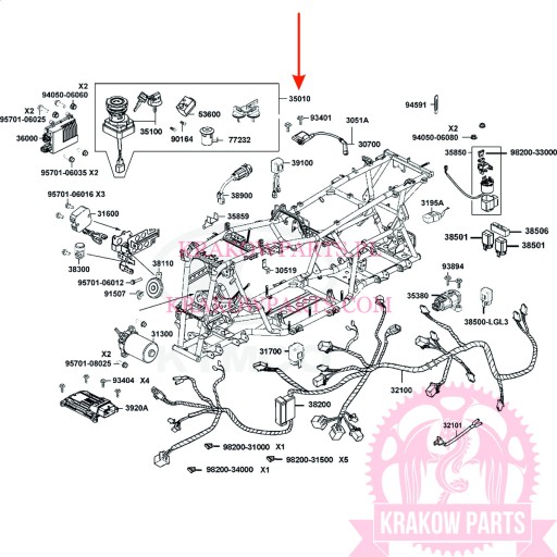 35010-AGA7-E00 - Замок запалювання Kymco MXU 700 35010-AGA7-E0
