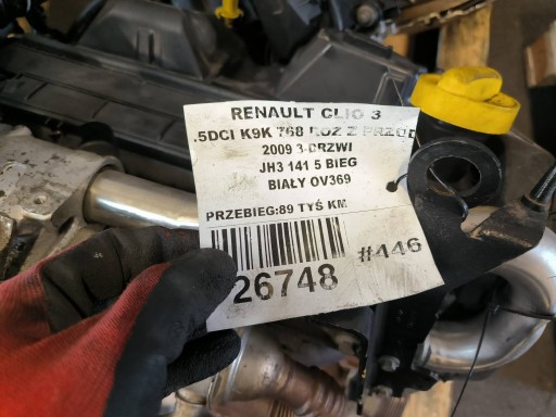 engine complete 1.5 DCI K9K 768 68 KM RENAULT CLIO III