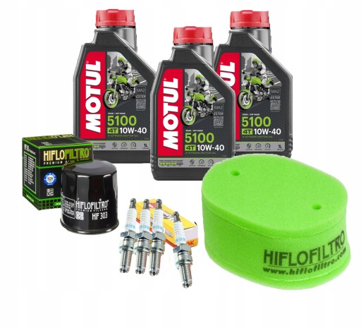 Масло Motul KAWASAKI VN15 1500 87-95 Фільтр Свічки запалювання