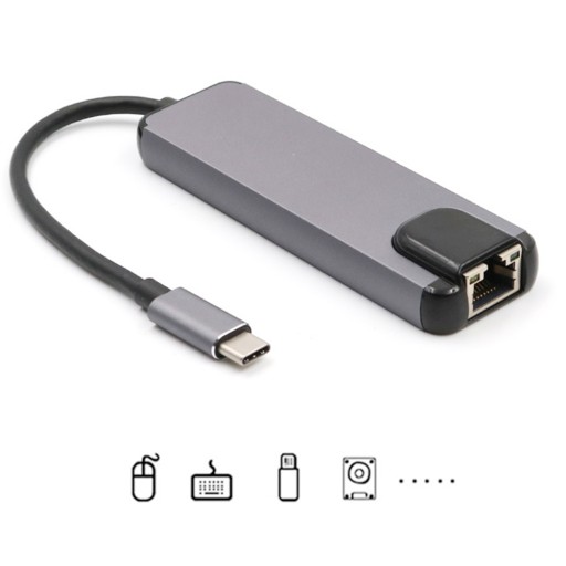 5 в 1 Type-C 3.1 пять в одном конвертер HDMI RJ45 «мульти в одном»