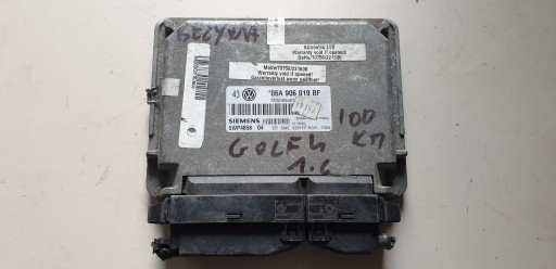 computer control unit VW GOLF 4 1.6 06A906019BF