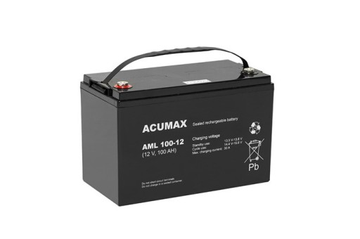 Аккумулятор agm acumax aml 100-12 12в/100ач врла
