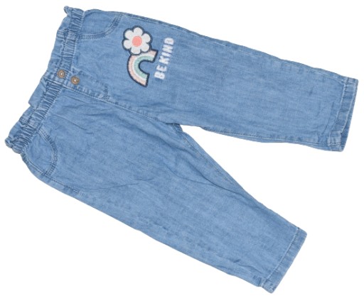 MARKS & SPENCER SPODNIE CIENKI JEANS 80/86