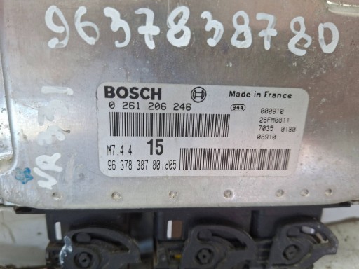 control unit of the engine 0261206246 9637838780 CITROEN PEUGEOT 1.1 8V