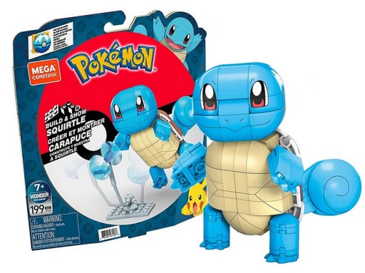 Mega Bloks Construx tipo água Pokemon Squirtle│Brinquedo de