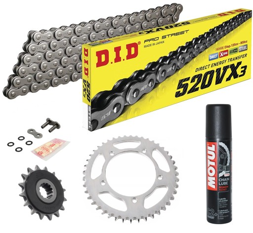 520VX3-120 JTF565.15RB - ПРИВІД DID + JT KAWASAKI VN650 VULCAN ВИБРОГАСИТЕЛЬ