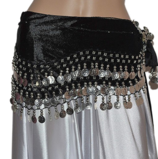 Танцювальний шарф Orientalhaus розмір 2XL/3XL чорний