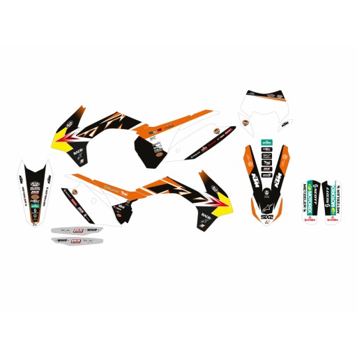E2538R21 - НАБІР НАКЛЕЙОК ШПОН KTM SX SXF ' 13-15 РЕПЛІКА