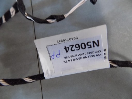 VW GOLF VII kablovacka dveře pravý záď 5g4971694t