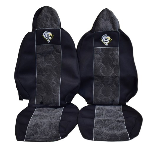 ЧОХЛИ SCANIA СЕРІЇ R STREAMLINE СИДІННЯ ЛІТАКА СІРІ 2 РЕМЕНІ ПІДГОЛОВНИК