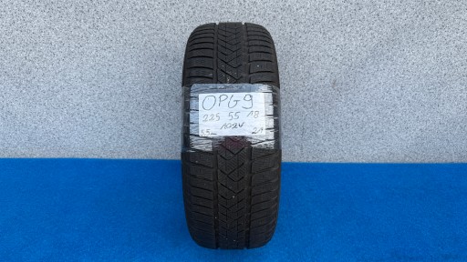 Caoutchouc ZIMA PIRELLI 225 55 18 102V 5.50mm 2021 ROK SOTTOZERO 3 OPG9