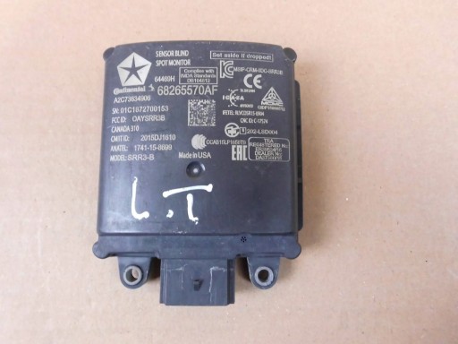 JEEP GRAND CHEROKEE WK2 RADAR SENSOR SENSOR MARTWEGO POLA HECK 68265570AF