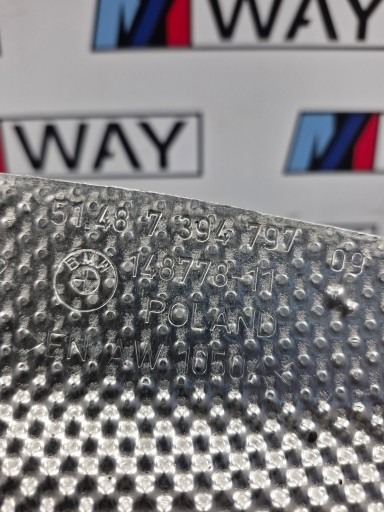 BMW G20 G21 G01 G02 G29 Blende Abdeckung IZOLACJA TERMICZNA 7394797