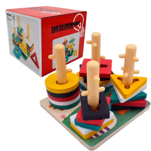 СОРТЕР ДЕРЕВ'ЯНА АРКАДНА ЛОГІЧНА ГОЛОВОЛОМКА