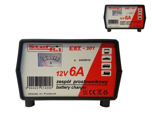 ВЫПРЯМИТЕЛЬ STEF-POL EST-301 12V 6A