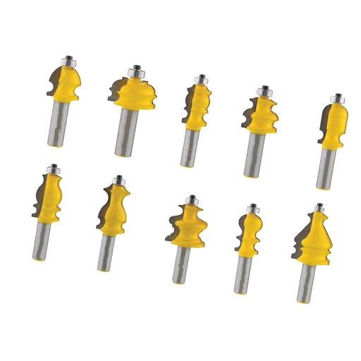 10 рейок з тримачем 1/2 і набором біт для маршрутизатора