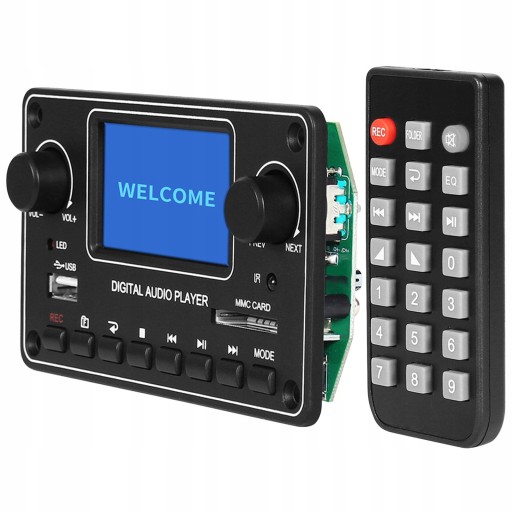 Bluetooth 12V LCD Dekoder MP3 Radio FM Odtwarzacz